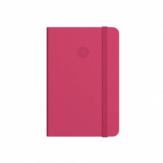 Cuaderno con gomilla antartik notes tapa dura a4 hojas puntos burdeos 100 hojas 80 gr fsc