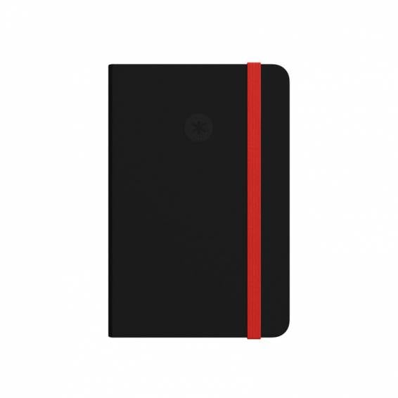 Cuaderno con gomilla antartik notes tapa dura a4 hojas puntos negro y rojo 100 hojas 80 gr fsc