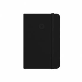 Cuaderno con gomilla antartik notes tapa blanda a6 rayas negro 100 hojas 80 gr fsc