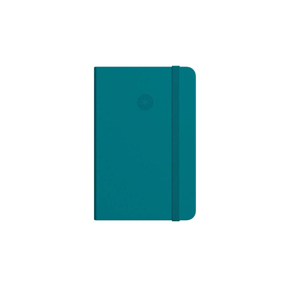 Cuaderno con gomilla antartik notes tapa blanda a6 hojas lisas verde aguamarina 100 hojas 80 gr fsc