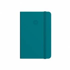 Cuaderno con gomilla antartik notes tapa blanda a6 rayas verde aguamarina 100 hojas 80 gr fsc