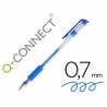 Boligrafo q-connect tinta gel azul 0,7 mm sujecion de caucho - KF21717