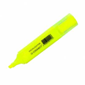 Rotulador q-connect fluorescente amarillo punta biselada