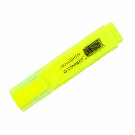 Rotulador q-connect fluorescente amarillo punta biselada