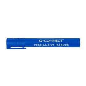 Rotulador q-connect marcador permanente azul punta redonda 3 mm