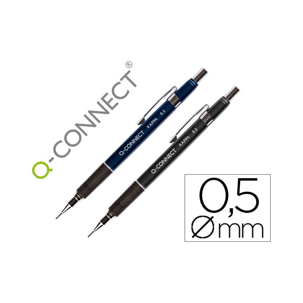 Portaminas q-connect kappa 0,5 mm sujecion de caucho