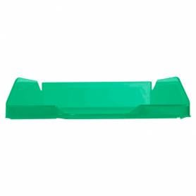 Bandeja sobremesa plastico q-connect verde transparente 240x70x340 mm