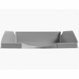 Bandeja sobremesa plastico q-connect gris opaco 240x70x340 mm