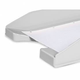 Bandeja sobremesa plastico q-connect gris opaco 240x70x340 mm