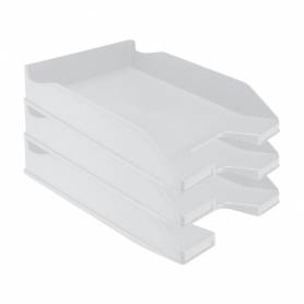 Bandeja sobremesa plastico q-connect gris opaco 240x70x340 mm