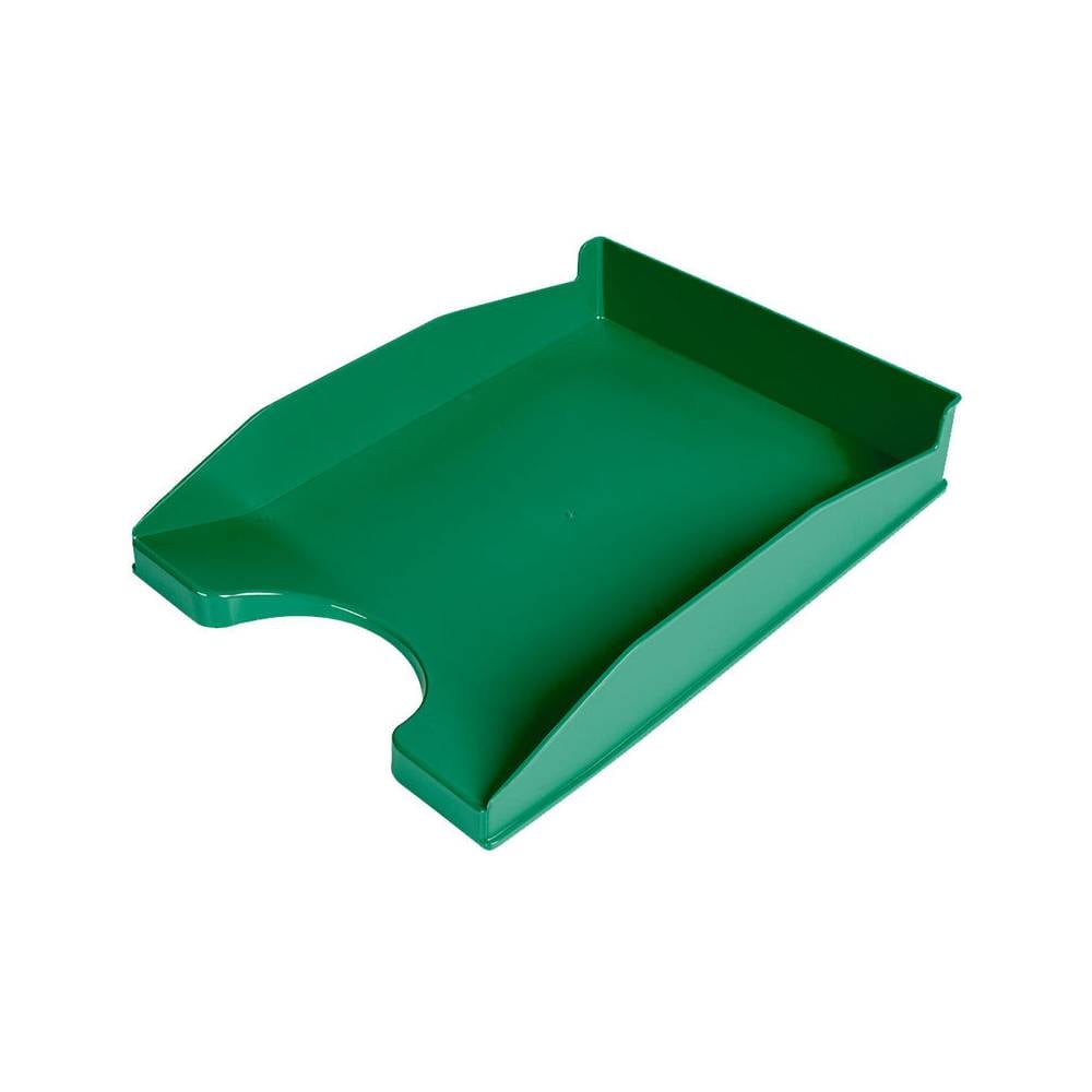 Bandeja sobremesa plastico q-connect verde opaco 240x70x340 mm