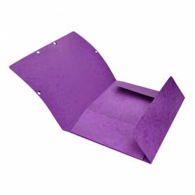 Carpeta q-connect gomas kf02171 carton simil-prespan solapas 320x243 mm violeta