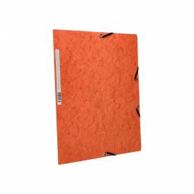 Carpeta q-connect gomas kf02170 carton simil-prespan solapas 320x243 mm naranja