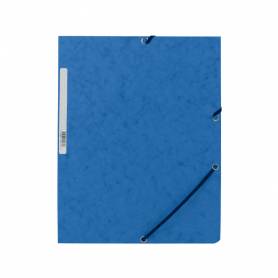 Carpeta q-connect gomas kf02167 carton simil-prespan solapas 320x243 mm azul