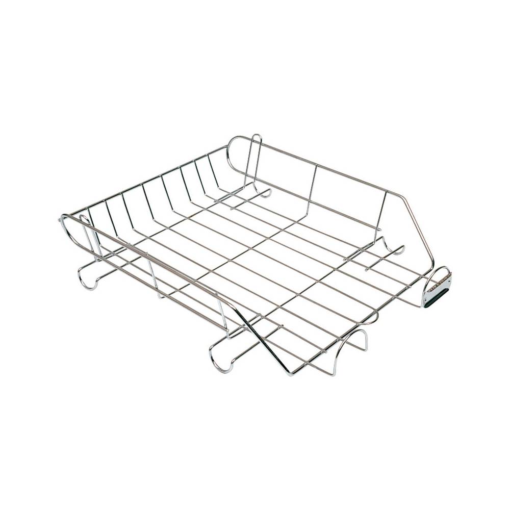 Bandeja sobremesa metalica q-connect cromada 370x275 mm