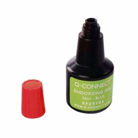 Tinta tampon q-connect rojo bote 28 ml