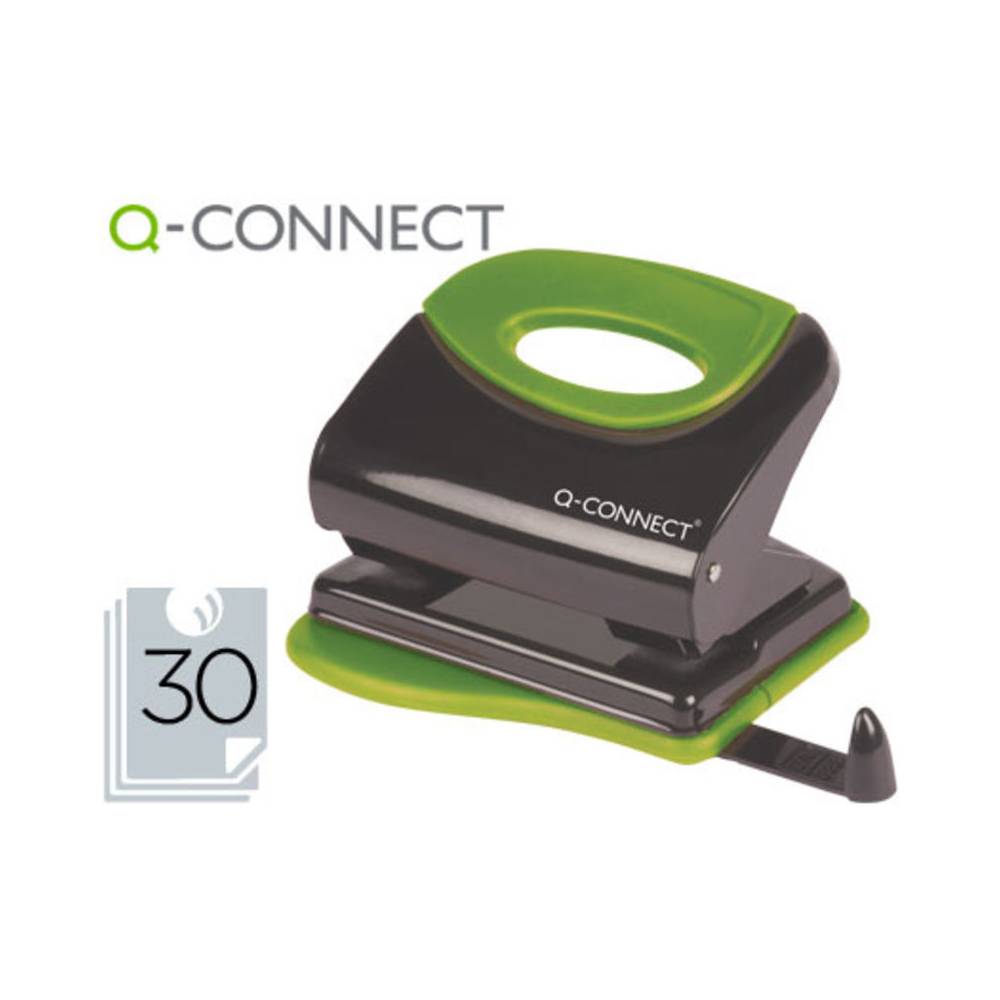 Taladrador q-connect kf00996 metalico con empuñadura de caucho capacidad 30 hojas