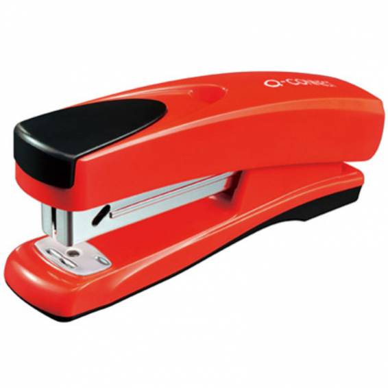 Grapadora q-connect kf02150 metalica roja capacidad 20 hojas