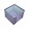 Soporte taco de papel q-connect metalico rejilla plata 95x95x80 mm - KF00881