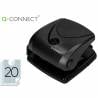 Taladrador q-connect kf01234 negro abertura 2 mm capacidad 20 hojas - KF01234