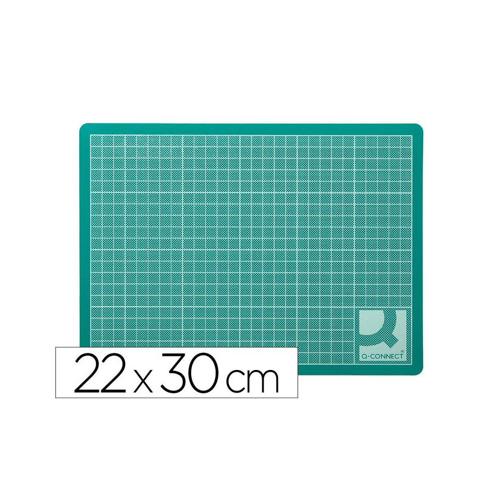 Plancha para corte q-connect din a4 3 mm grosor color verde