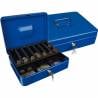 Caja caudales q-connect 12/ 300x240x90 mm azul con portamonedas - KF03327