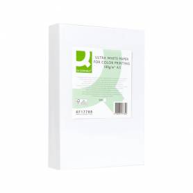 Papel fotocopiadora q-connect ultra white din a3 100 gramos paquete de 500 hojas