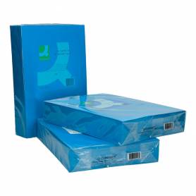 Papel color q-connect din a3 80gr azul intenso paquete de 500 hojas