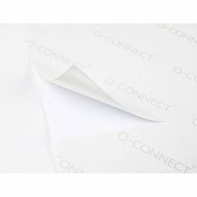 Etiqueta adhesiva q-connect kf10642 tamaño 70x30 mm fotocopiadora laser ink-jet caja con 100 hojas din a4