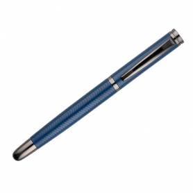 Pluma belius neptuno aluminio textura wavy color azul marino tinta azul caja de diseño