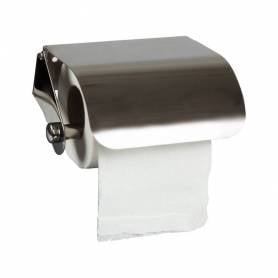 Dispensador q-connect de papel higienico acero inoxidable 122x98x45 mm