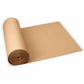 Carton ondulado q-connect 0,90x25 m 250 g/m2 kraft