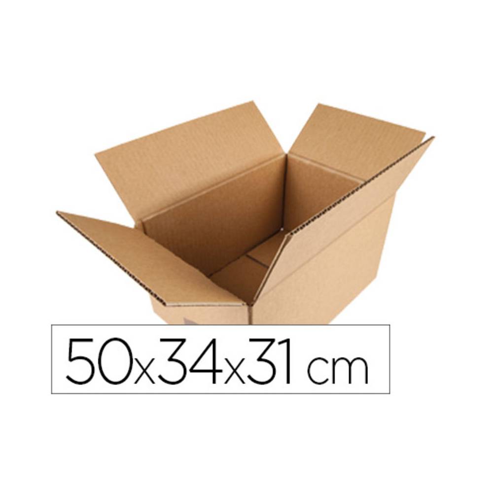 Caja para embalar q-connect americana 500x340x310 mm espesor carton 5 mm