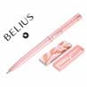 Boligrafo belius rose aluminio color rosa oro rosa tinta azul caja de diseño - BB278