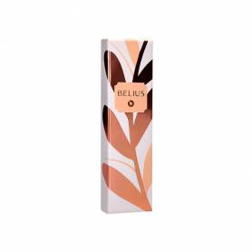 Boligrafo belius rose aluminio color naranja/oro rosa tinta azul caja de diseño