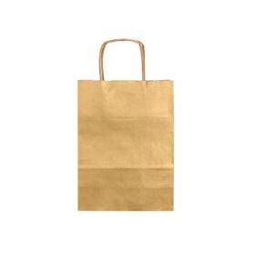 Bolsa kraft q-connect oro asa retorcida 270x120x360 mm