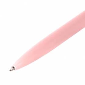 Boligrafo belius rocket b aluminio color minimalista rosa tinta azul caja cilindrica