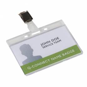 Identificador q-connect rigido plastico acabado brillante con pinza kf14148 9x6,7 cm