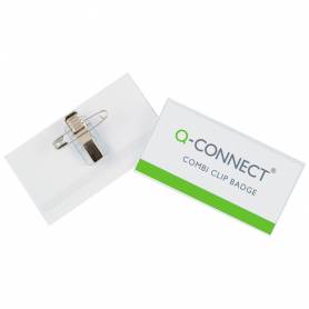 Identificador q-connect con pinza e imperdible kf17457 40x75 mm