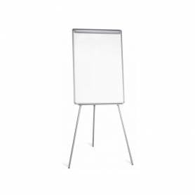 Pizarra blanca q-connect con tripode 90x70x195cm para convenciones superficie lacadamagnetica escritura directa