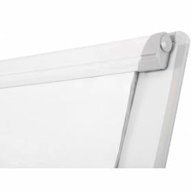 Pizarra blanca q-connect con tripode 90x70x195cm para convenciones superficie lacadamagnetica escritura directa