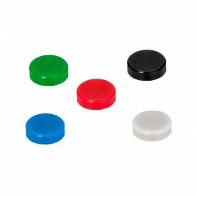 Iman para sujecion q-connect ideal para pizarras magneticas35 mm colores surtidos caja de 10 unidades