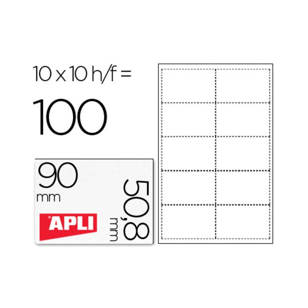 Tarjeta de visita apli microperforada 200 gr acabado mate 90x50,8 mm impresora ink-jet y laser