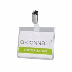 Identificador con pinza q-connect kf01562 60x90 mm cerrada