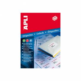 Etiqueta adhesiva apli 1279 tamaño 105x74 mm para fotocopiadora laser ink-jet caja con 100 hojas din a4