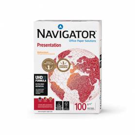 Papel fotocopiadora navigator din a4 100 gramos papel multiuso ink-jet y laser paquete de 500 hojas