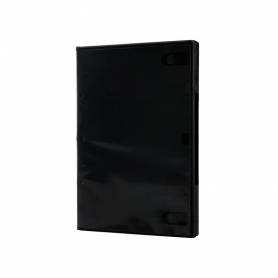 Caja dvd q-connect -con interior negro -pack de 5 unidades