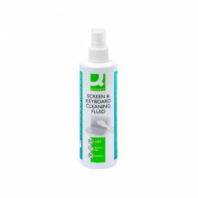 Spray q-connect limpiador de pantallas y teclados bote de 250 ml