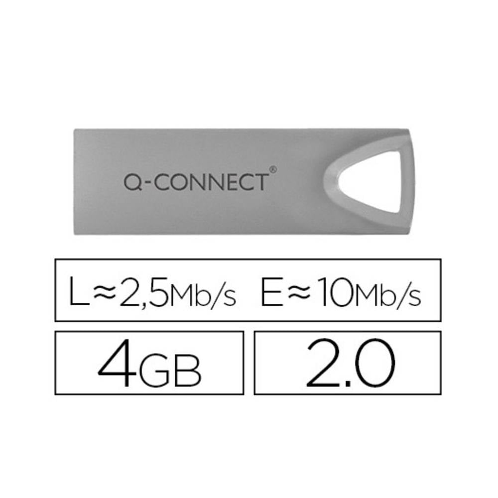 Memoria usb q-connect flash premium 4 gb 2.0