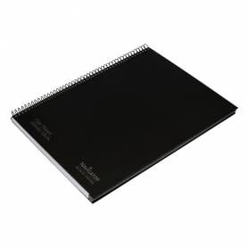 Cuaderno espiral navigator a4 micro tapa forrada 80h 80gr horizontal 1 banda color negro